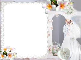 Wedding Double Hearts For PowerPoint  Miscellaneous PPT   Download Backgrounds