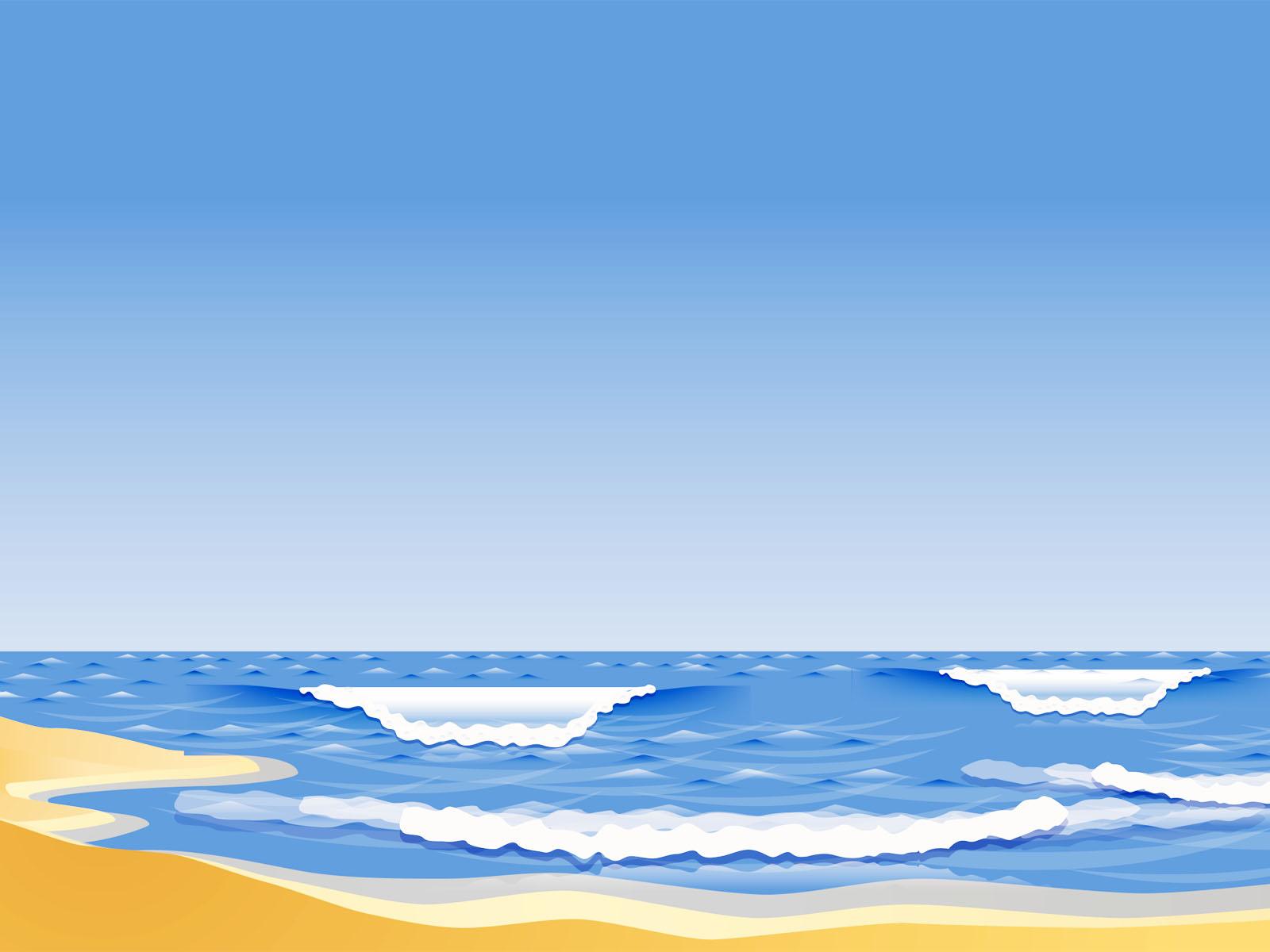 Beach Beach PPT Backgrounds