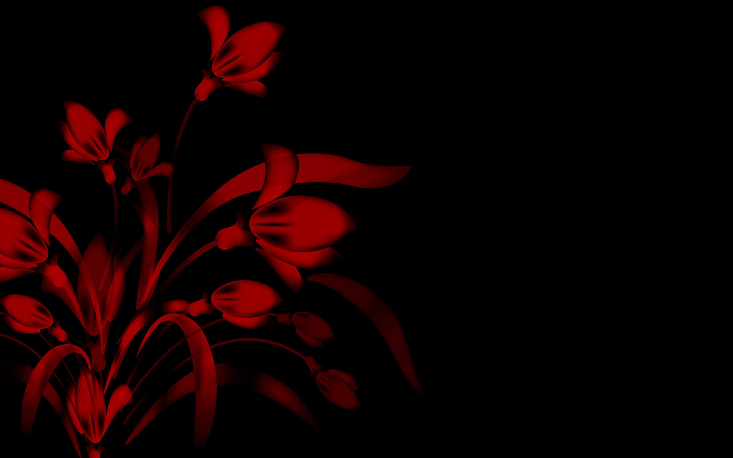 Bloody Flowers Frame PPT Backgrounds