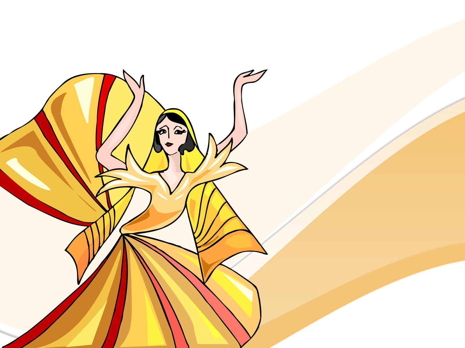 Dancer Character PPT Backgrounds