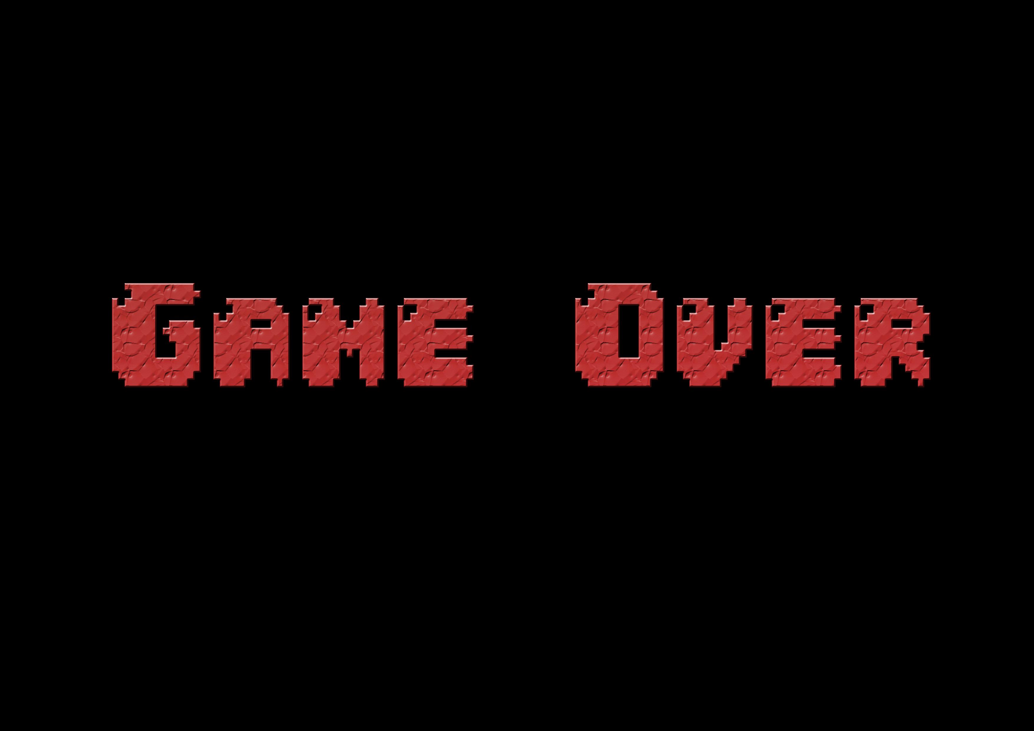 Game Over Png image PPT Backgrounds