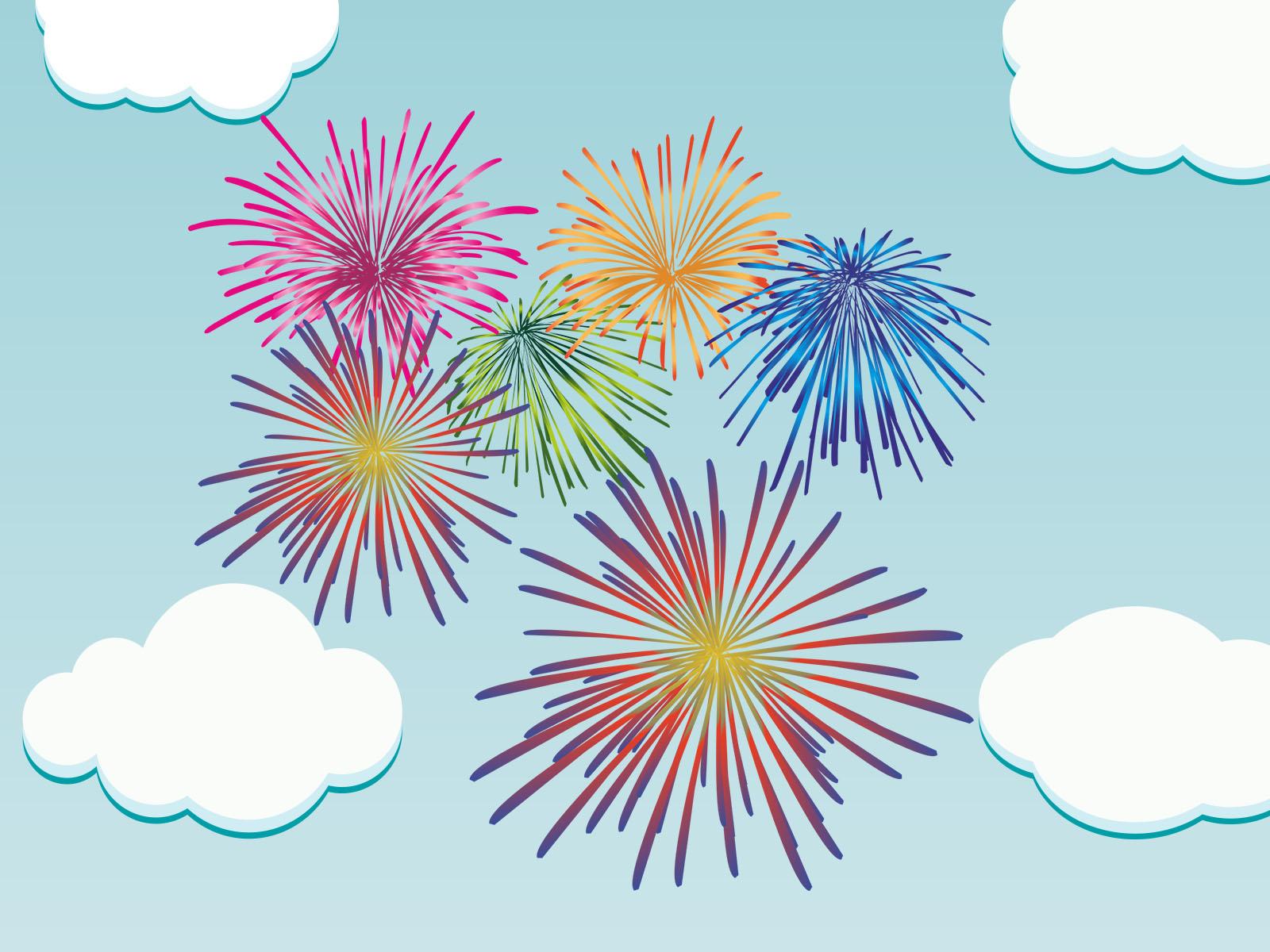 Nice Firework Nice Firework PPT Backgrounds