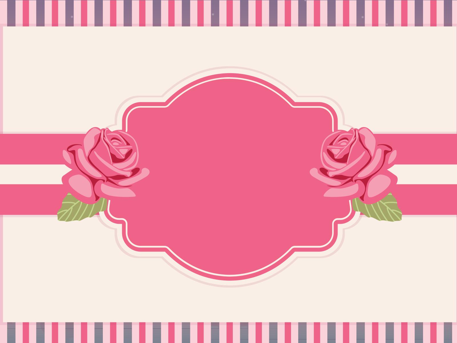 Pink Roses PPT Backgrounds