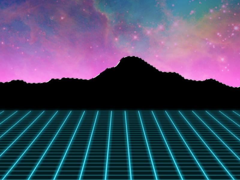 1980s Neon Use The Lasso Tool To Hand Frame Backgrounds