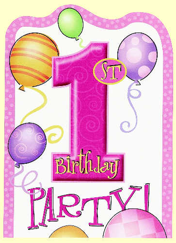 1st Birthday Pink Invitations
