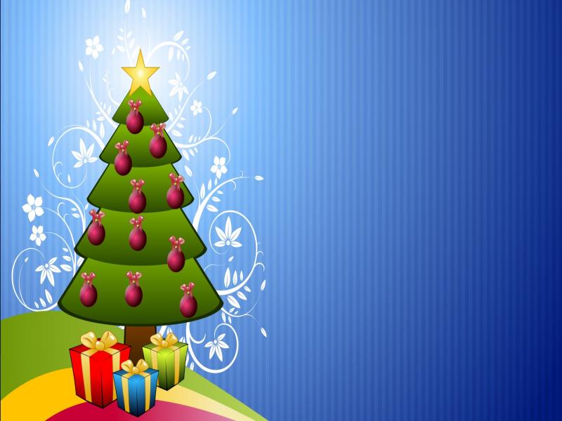 2023 Christmas Tree Image PPT Backgrounds