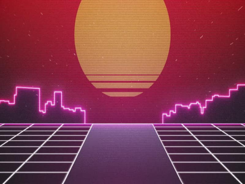 80s Stock Footage Graphic Backgrounds