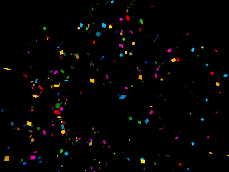 Abstract Confetti Transparent Quality Backgrounds