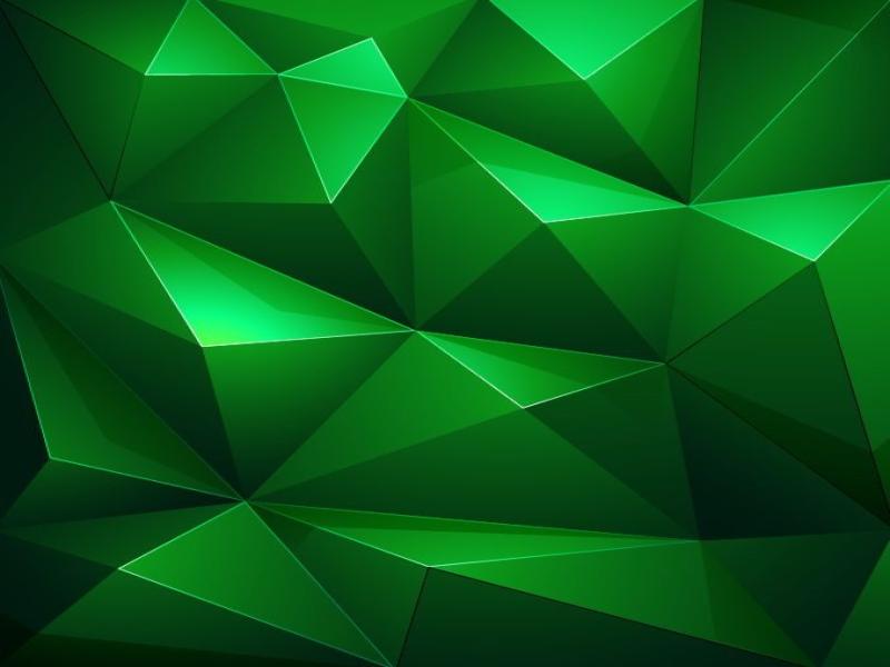 Abstract Green Triangle Frame Backgrounds