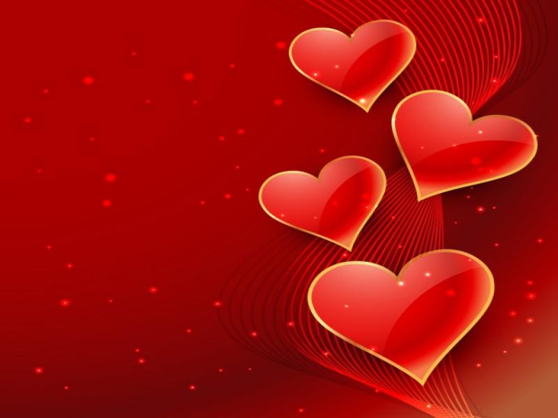 Abstract Valentines With Hearts Vector  Free Photo Backgrounds