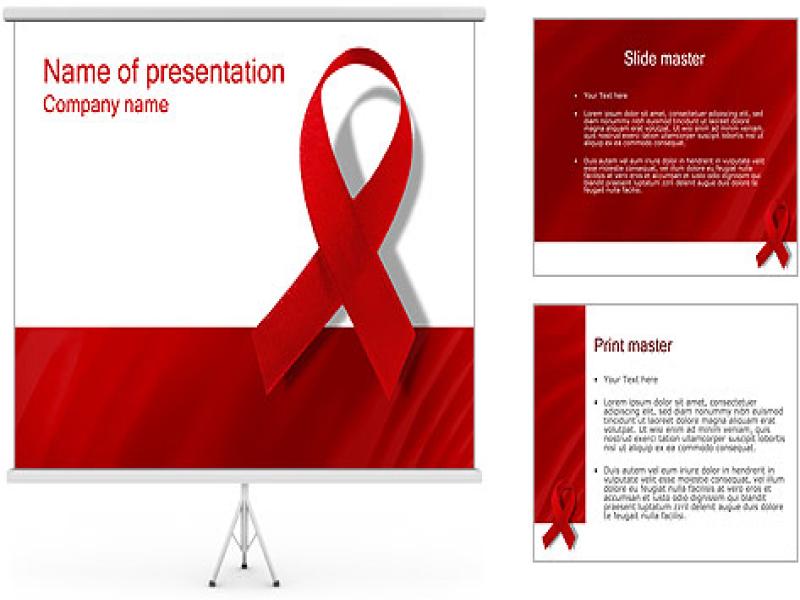 AIDS PowerPoint Template and ID 0000000452  SmileTemplates   Picture Backgrounds