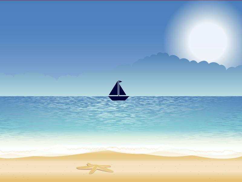 Alone Sailboat Backgrounds