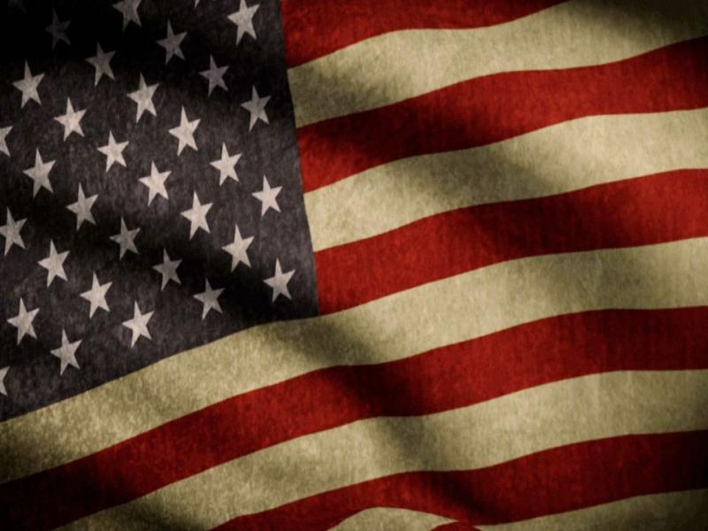 American Flag Vintage Presentation Backgrounds