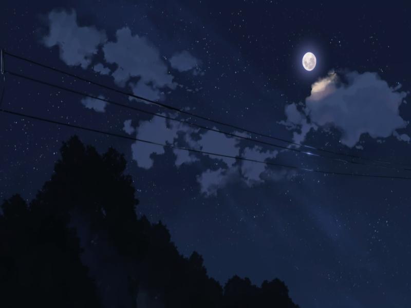 Anime Night Sky Anime Night Sky 5776   Presentation Backgrounds