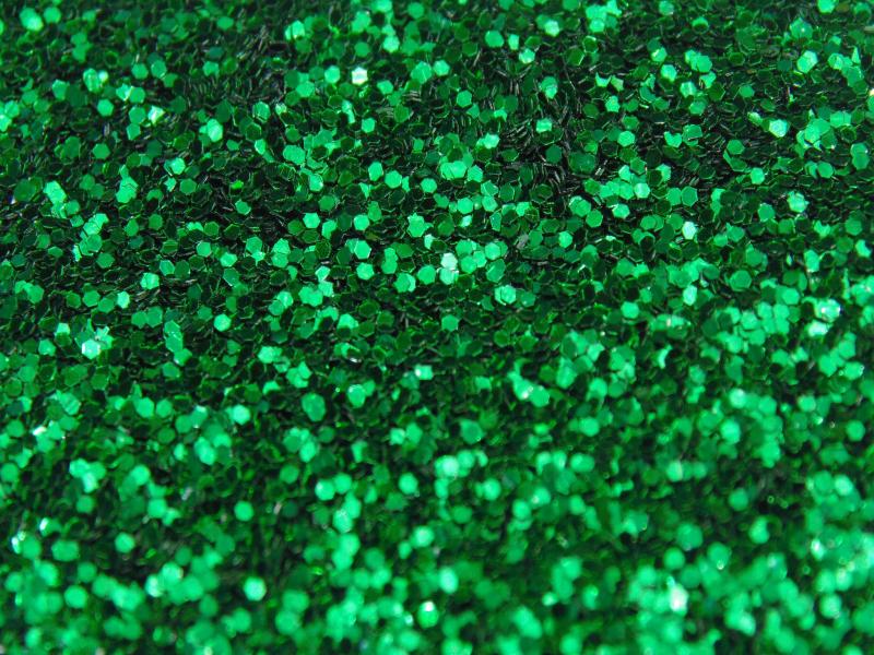 Awesome Green Glitter Slides PPT Backgrounds