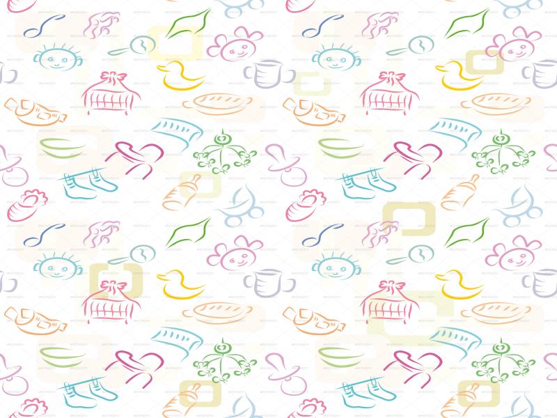 Baby Pattern  GraphicRiver Previewer Photo Backgrounds