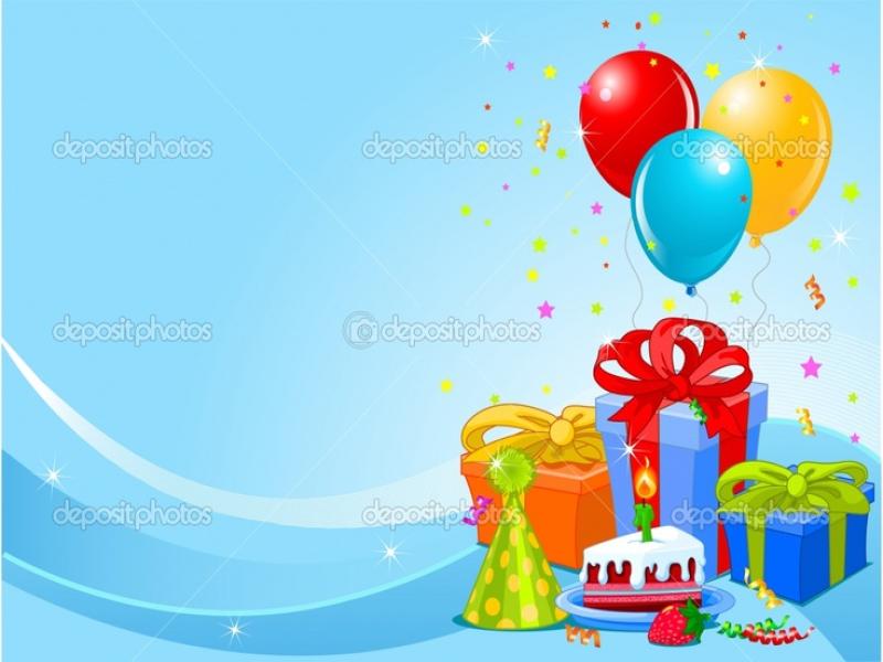 Background and Birthdays Presentation Backgrounds