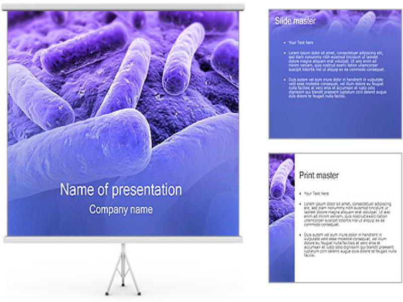 Bacteria PowerPoint Template Photo Backgrounds