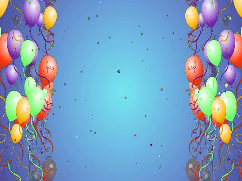 Balloon With Star Particles Hd Presentation Backgrounds