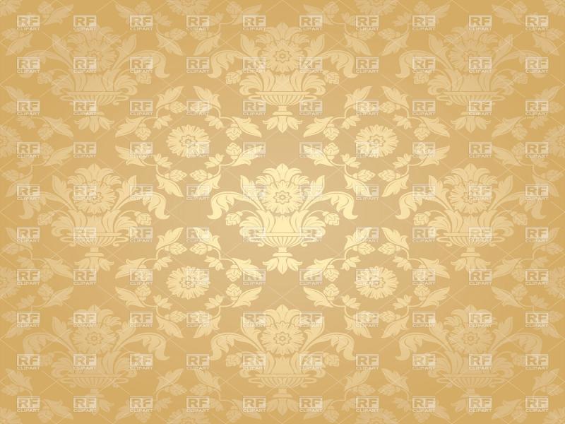 Beige Victorian With Floral Pattern Backgrounds