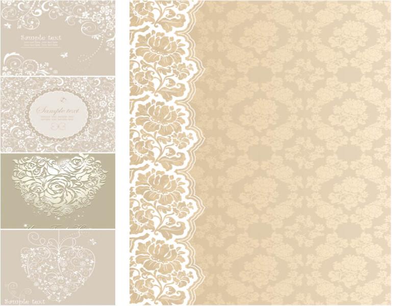 Beige Wedding Vector  Free Vectors and Images In EPS and AI   Slides Backgrounds