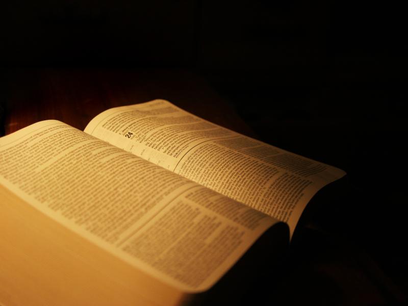 Bible Book On Black Backgrounds