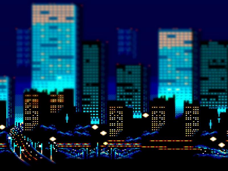 Bit City Template Backgrounds