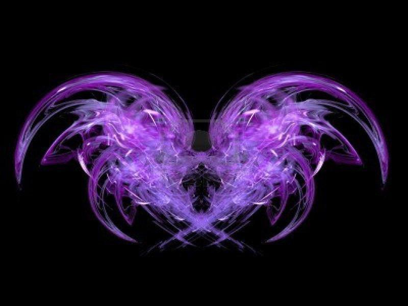 Black and Purple Angel Art Backgrounds