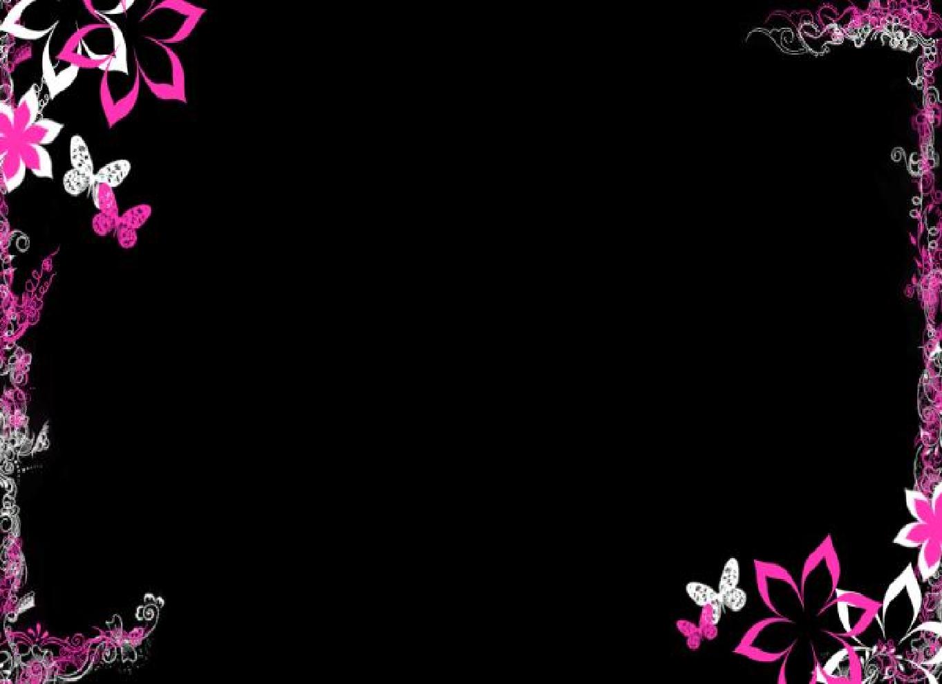 Black Clip Art Backgrounds for Powerpoint Templates - PPT Backgrounds