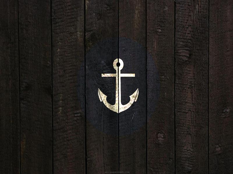 Black Nautical Anchor Presentation Backgrounds