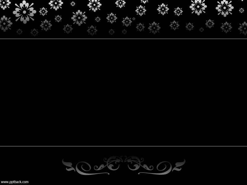 Black White Ornate Flowers Free Ppt For Your Powerpoint Backgrounds For Powerpoint Templates Ppt Backgrounds