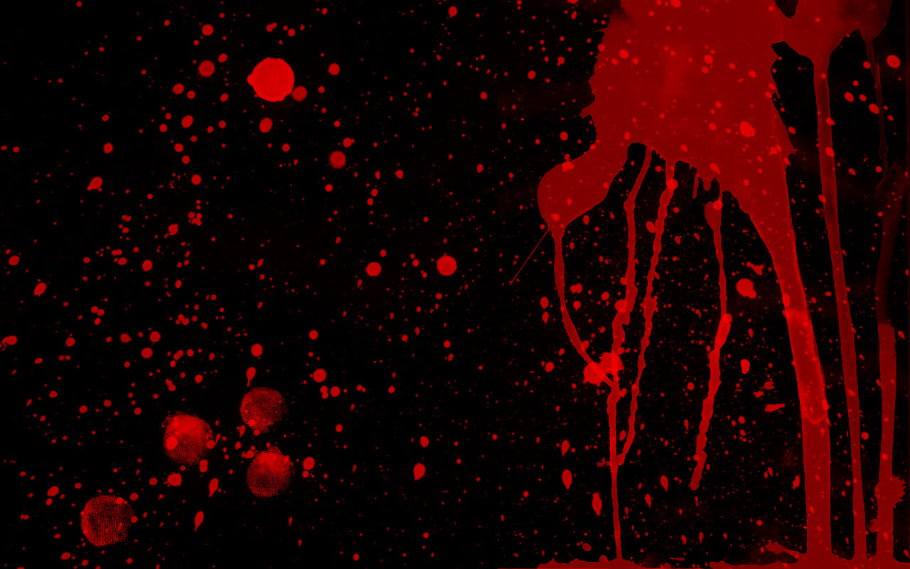 Blood Splatter Display Wallpaper