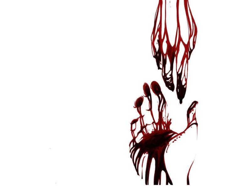 Bloody Hand Presentation Backgrounds