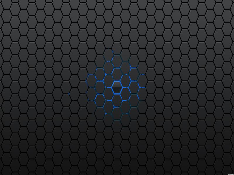 Blue Hexagon Patterns Walpaper Frame Backgrounds