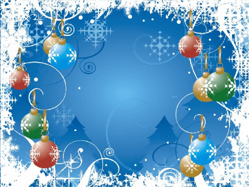 Blue Holiday Frame Picture Backgrounds