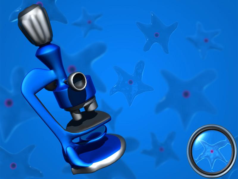 Blue Microscope Backgrounds