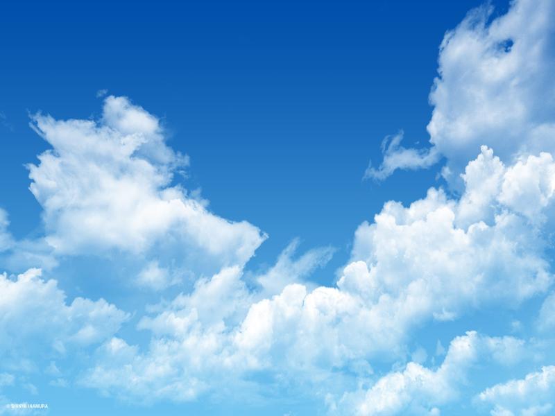 Blue Sky For Desktop Computer ~ Wall2U Photo Backgrounds