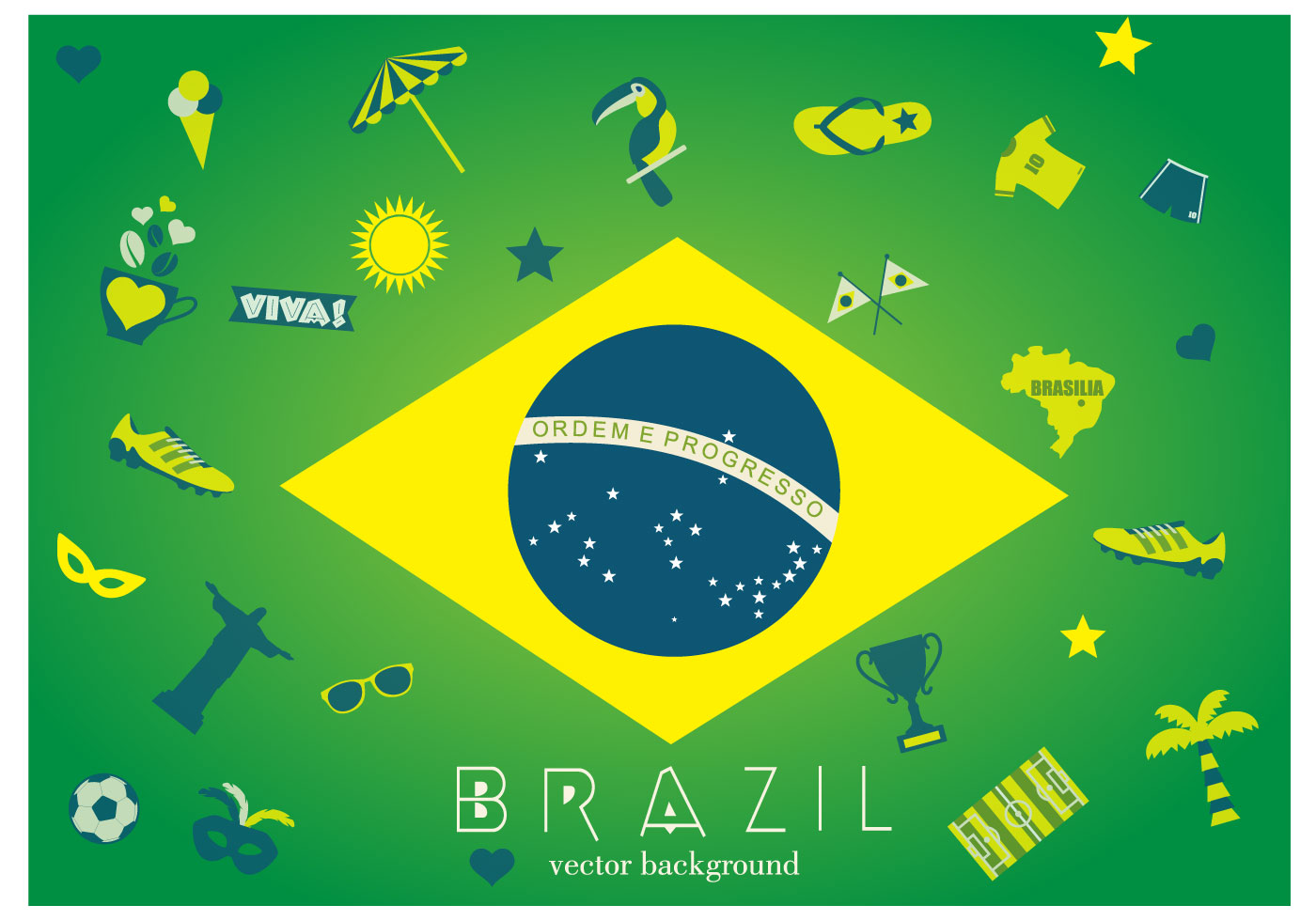 Brazil Slides Backgrounds for Powerpoint Templates PPT Backgrounds