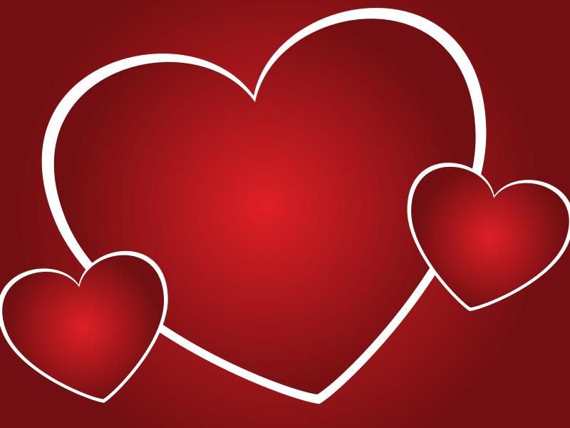 Bright Heart Backgrounds