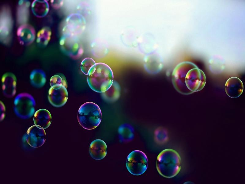 Bubbles Image Presentation Backgrounds