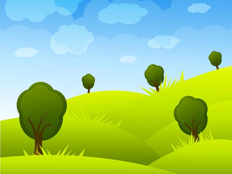 Cartoon Landscape Art Backgrounds