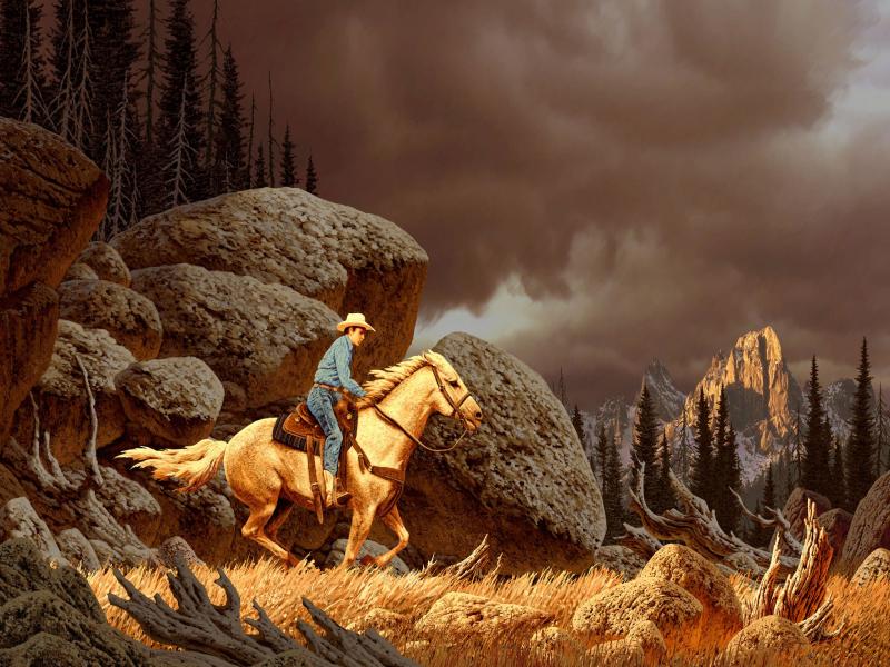 Cartoon Western Photo Backgrounds