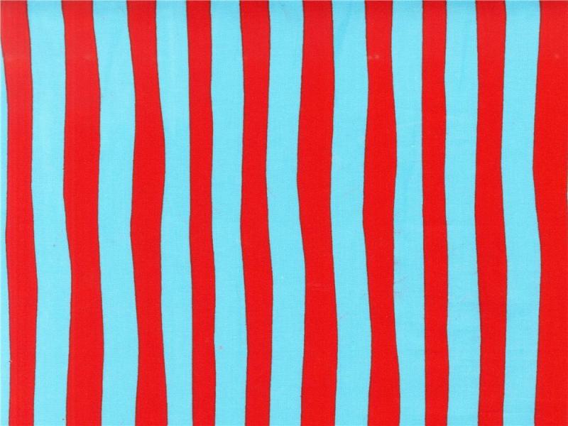 Celebrate Seuss! Squiggle Stripe RedBlue  Disunt Designer Fabric   image Backgrounds