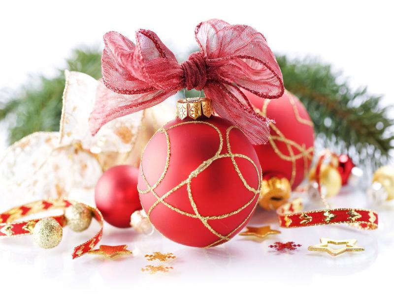 Christmas Ornaments Colored  Photo Backgrounds