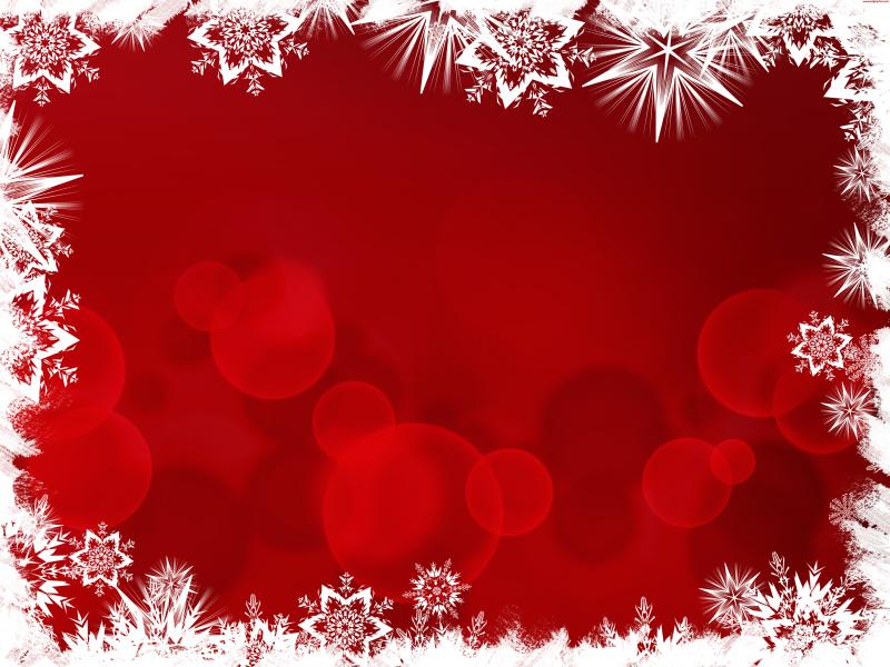 Christmas Red Photo PPT Backgrounds