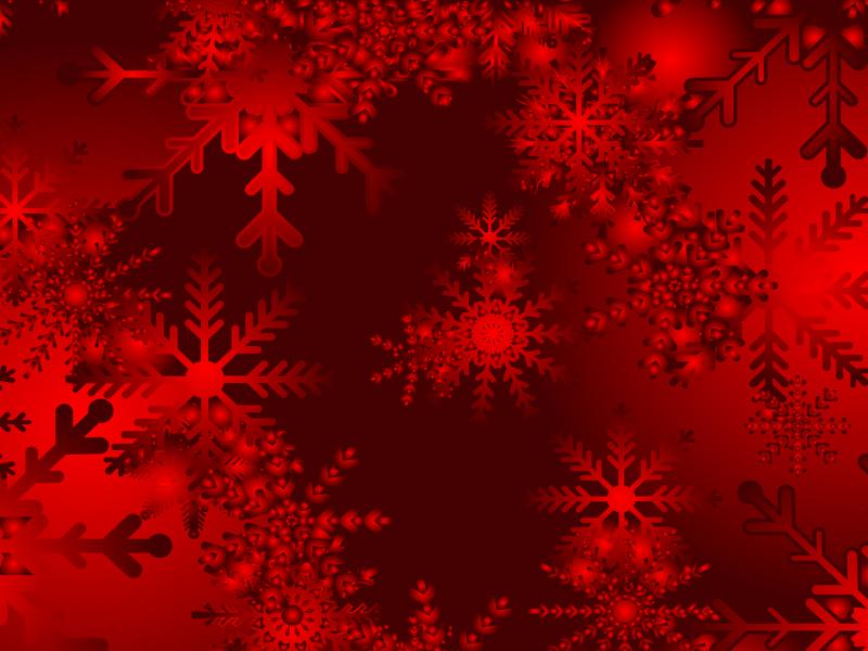 Christmas Snowy Red Walpaper Picture Backgrounds