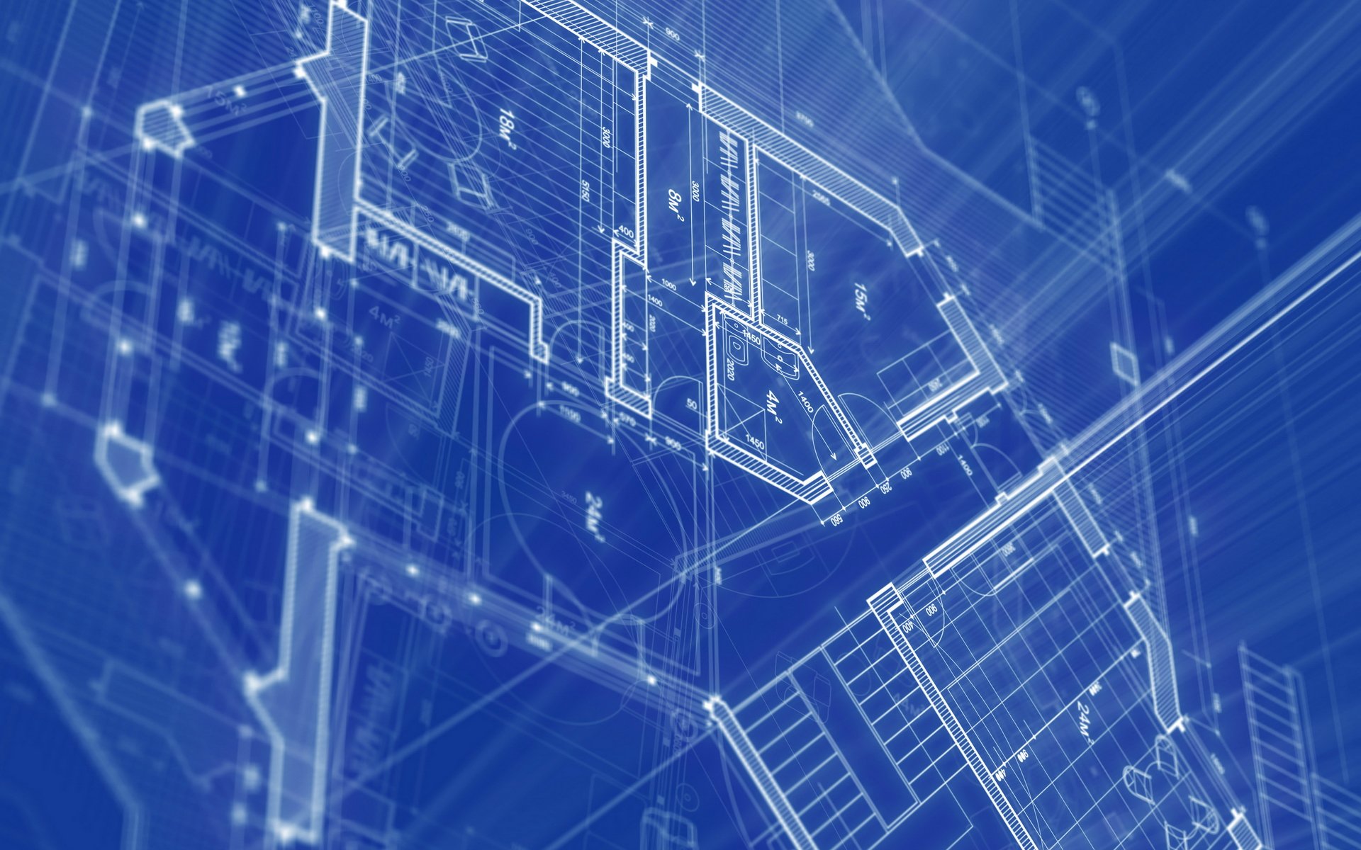 Church Blueprint Wallpaper Backgrounds for Powerpoint Templates - PPT