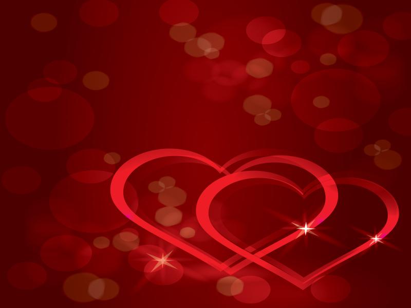 Color Real Love  Abstract Love Red  PPT Template Backgrounds