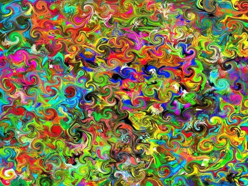 Colorful Psychedelic Clipart Backgrounds
