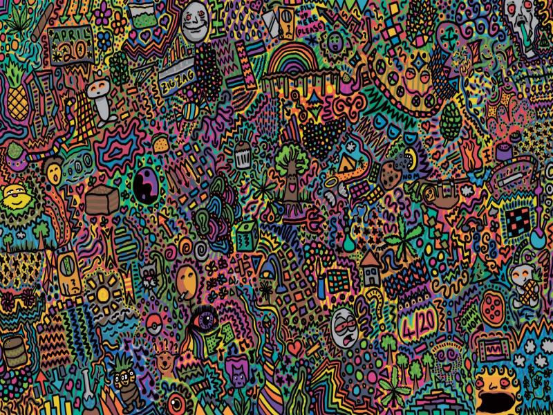 Complex Psychedelic Backgrounds